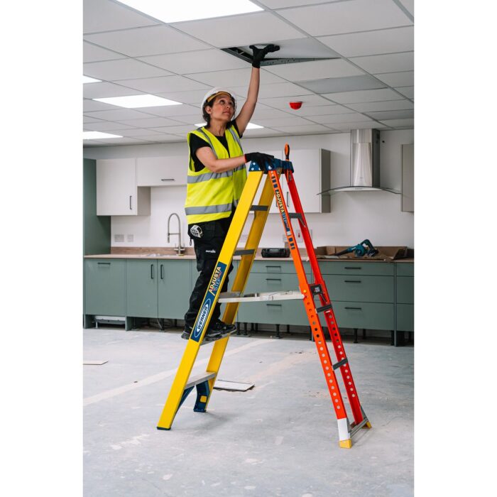 GRP WERNER AdjustaStep PRO® Stepladder 6 Tread - Image 12