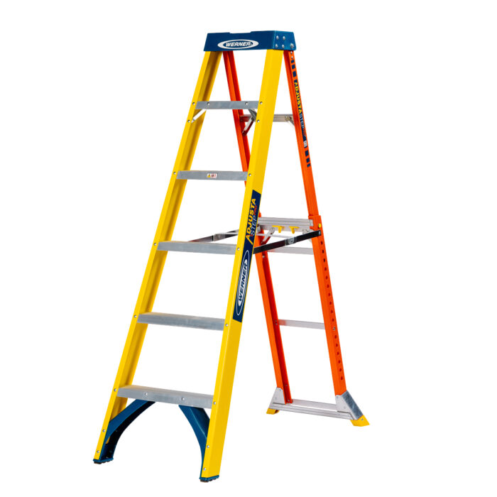 GRP WERNER AdjustaStep PRO® Stepladder 6 Tread