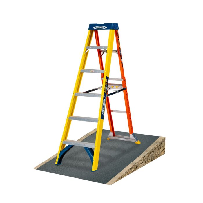 GRP WERNER AdjustaStep PRO® Stepladder 6 Tread - Image 7