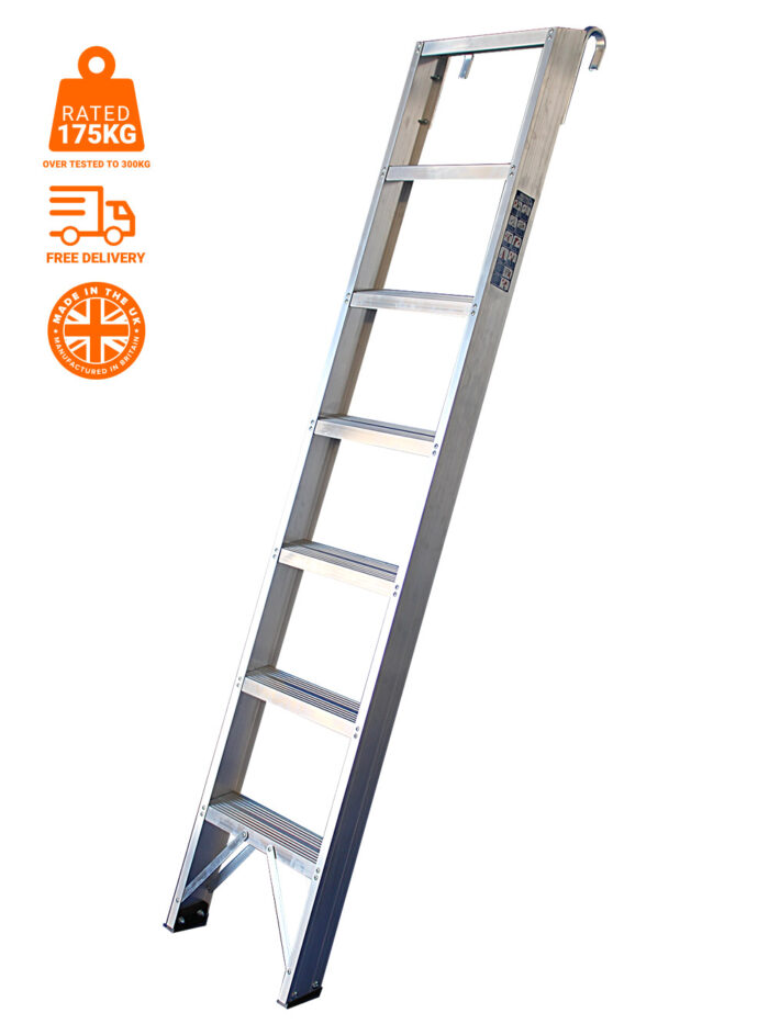 6 Tread Aluminium Shelf Ladder